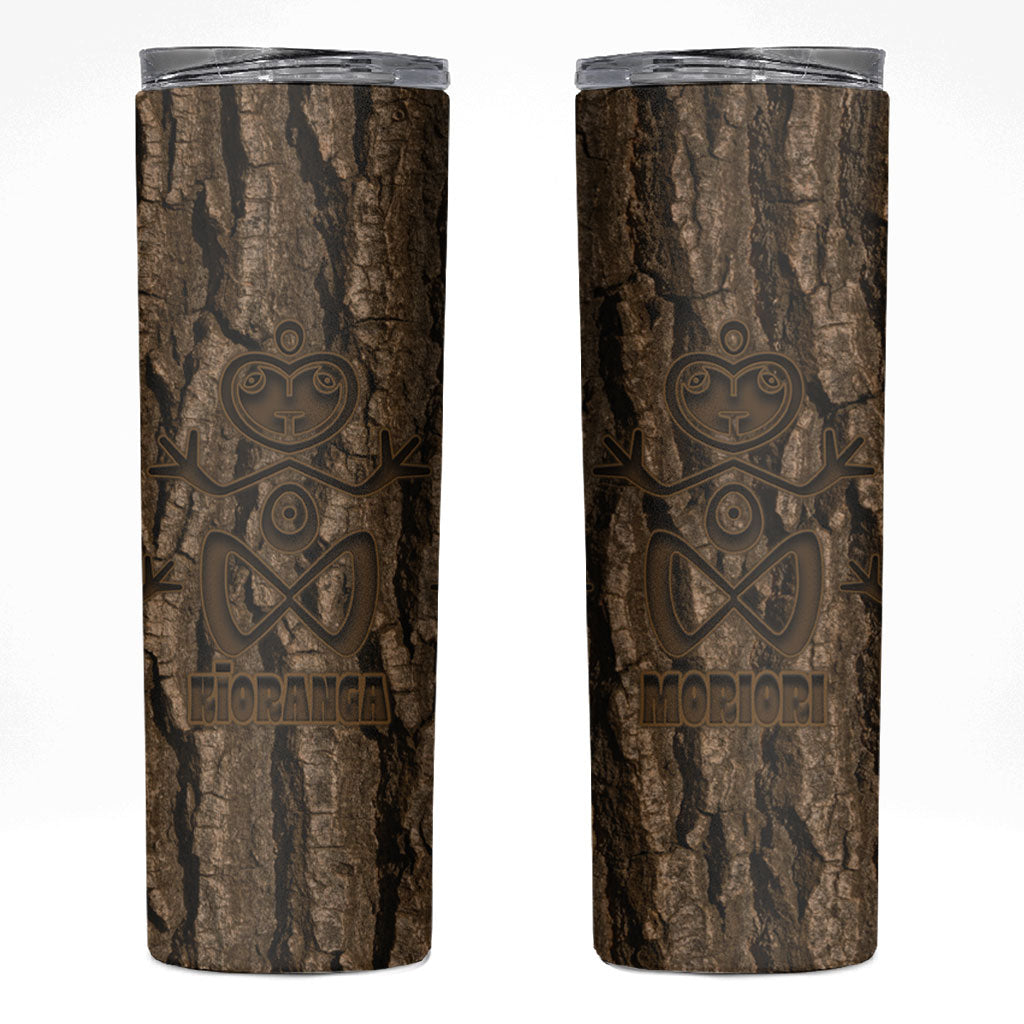 Kioranga Moriori New Zealand Skinny Tumbler Kopi Rakau Carving Art