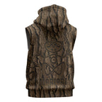 Kioranga Moriori New Zealand Sleeveless Hoodie Kopi Rakau Carving Art