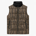 Kioranga Moriori New Zealand Sleeveless Puffer Jacket Kopi Rakau Carving Art