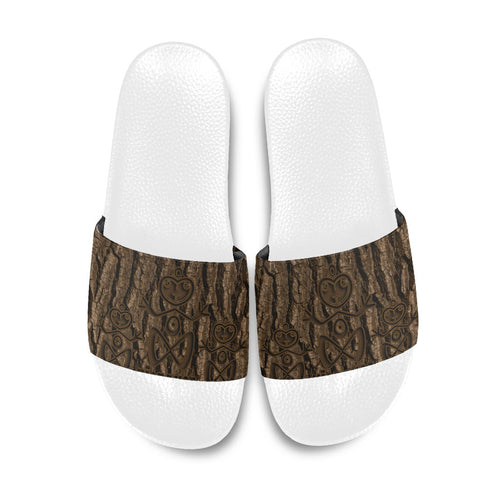 Kioranga Moriori New Zealand Slide Sandals Kopi Rakau Carving Art