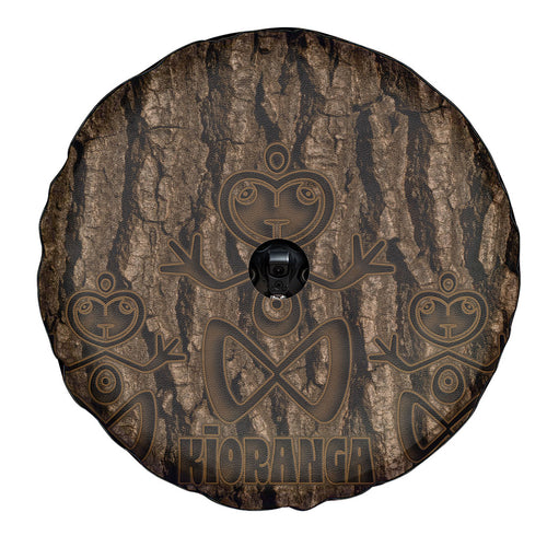 Kioranga Moriori New Zealand Spare Tire Cover Kopi Rakau Carving Art