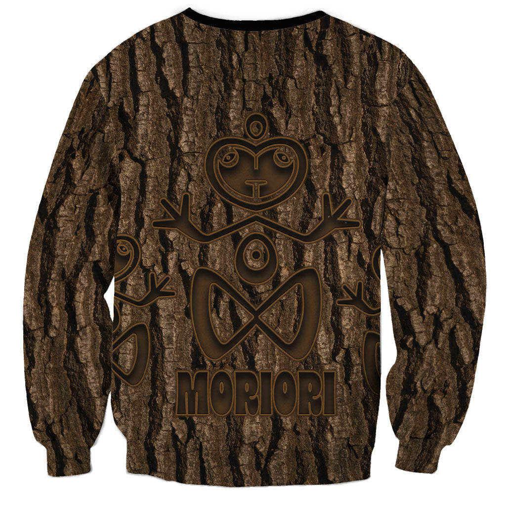 Kioranga Moriori New Zealand Sweatshirt Kopi Rakau Carving Art
