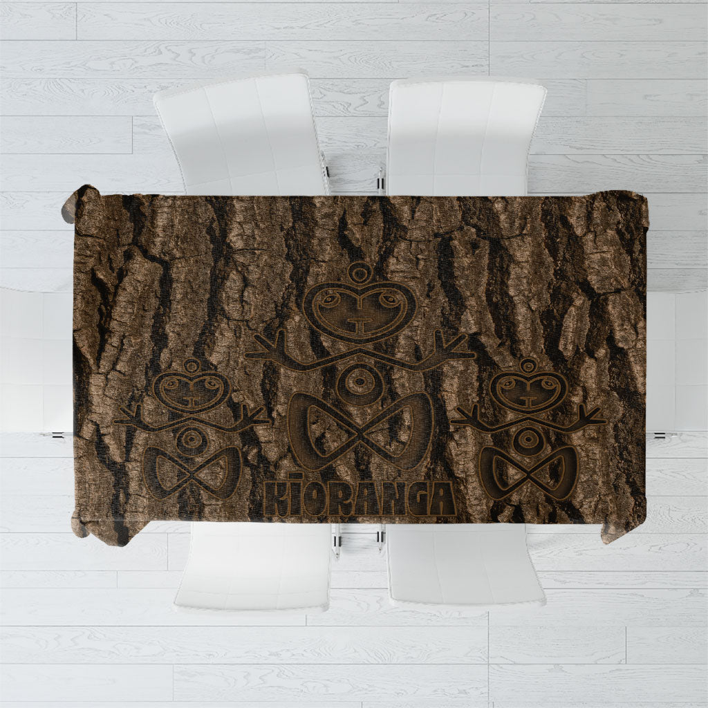 Kioranga Moriori New Zealand Tablecloth Kopi Rakau Carving Art