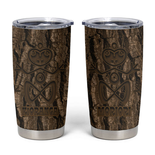 Kioranga Moriori New Zealand Tumbler Cup Kopi Rakau Carving Art