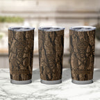 Kioranga Moriori New Zealand Tumbler Cup Kopi Rakau Carving Art