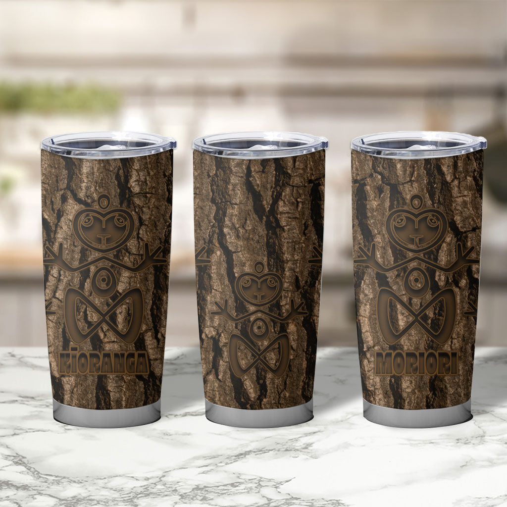 Kioranga Moriori New Zealand Tumbler Cup Kopi Rakau Carving Art