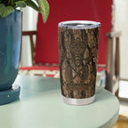 Kioranga Moriori New Zealand Tumbler Cup Kopi Rakau Carving Art