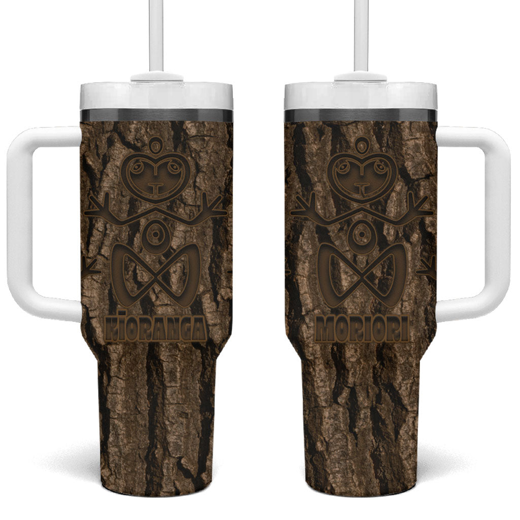 Kioranga Moriori New Zealand Tumbler With Handle Kopi Rakau Carving Art