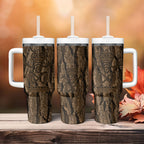 Kioranga Moriori New Zealand Tumbler With Handle Kopi Rakau Carving Art