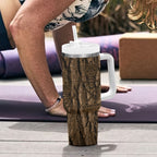 Kioranga Moriori New Zealand Tumbler With Handle Kopi Rakau Carving Art
