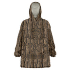 Kioranga Moriori New Zealand Wearable Blanket Hoodie Kopi Rakau Carving Art