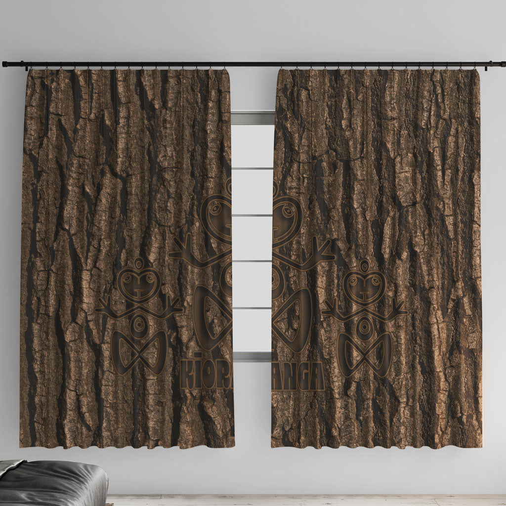 Kioranga Moriori New Zealand Window Curtain Kopi Rakau Carving Art