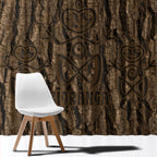 Kioranga Moriori New Zealand Window Curtain Kopi Rakau Carving Art