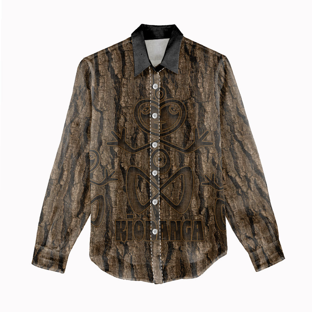Kioranga Moriori New Zealand Women Casual Shirt Kopi Rakau Carving Art