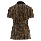 Kioranga Moriori New Zealand Women Polo Shirt Kopi Rakau Carving Art