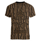 Kioranga Moriori New Zealand Women V-Neck T-Shirt Kopi Rakau Carving Art