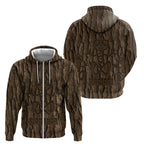 Kioranga Moriori New Zealand Zip Hoodie Kopi Rakau Carving Art