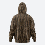 Kioranga Moriori New Zealand Zip Hoodie Kopi Rakau Carving Art