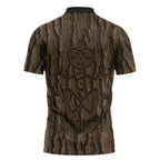 Kioranga Moriori New Zealand Zipper Polo Shirt Kopi Rakau Carving Art