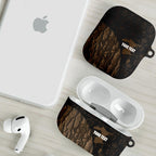 Moriori Kekoru New Zealand Personalised AirPods Case Kopi Rakau Carving Chatham Islands Map