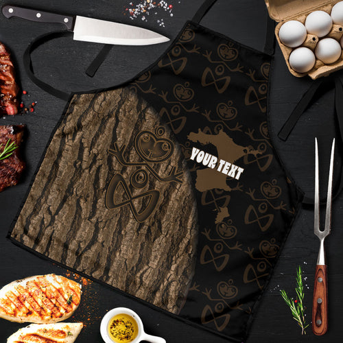 Moriori Kekoru New Zealand Personalised Apron Kopi Rakau Carving Chatham Islands Map