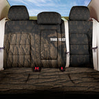 Moriori Kekoru New Zealand Personalised Back Car Seat Cover Kopi Rakau Carving Chatham Islands Map