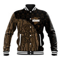 Moriori Kekoru New Zealand Personalised Baseball Jacket Kopi Rakau Carving Chatham Islands Map