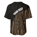 Moriori Kekoru New Zealand Personalised Baseball Jersey Kopi Rakau Carving Chatham Islands Map