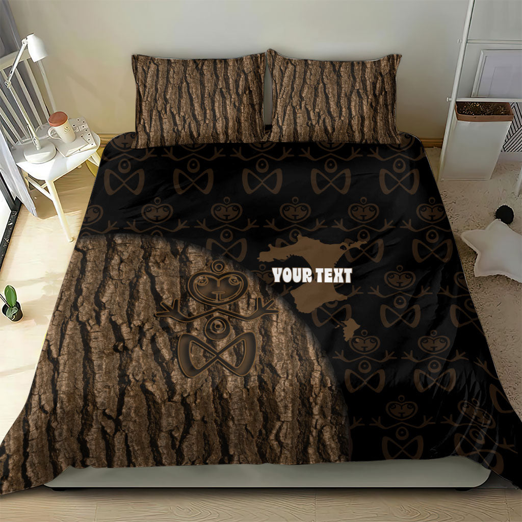 Moriori Kekoru New Zealand Personalised Bedding Set Kopi Rakau Carving Chatham Islands Map