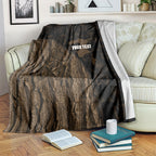 Moriori Kekoru New Zealand Personalised Blanket Kopi Rakau Carving Chatham Islands Map