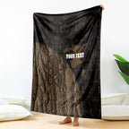 Moriori Kekoru New Zealand Personalised Blanket Kopi Rakau Carving Chatham Islands Map