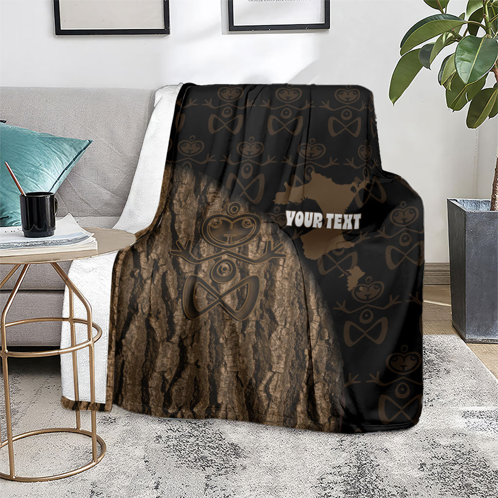 Moriori Kekoru New Zealand Personalised Blanket Kopi Rakau Carving Chatham Islands Map