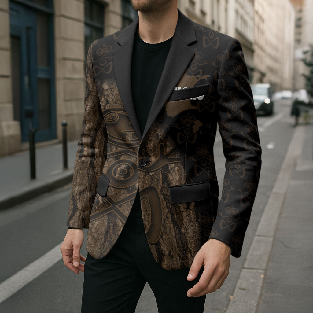 Moriori Kekoru New Zealand Personalised Blazer Kopi Rakau Carving Chatham Islands Map
