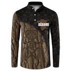 Moriori Kekoru New Zealand Personalised Button Sweatshirt Kopi Rakau Carving Chatham Islands Map
