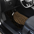 Moriori Kekoru New Zealand Personalised Car Mats Kopi Rakau Carving Chatham Islands Map