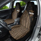Moriori Kekoru New Zealand Personalised Car Seat Cover Kopi Rakau Carving Chatham Islands Map