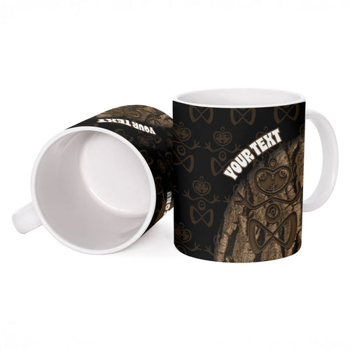 Moriori Kekoru New Zealand Personalised Ceramic Mug Kopi Rakau Carving Chatham Islands Map