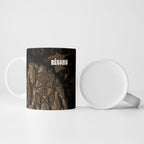 Moriori Kekoru New Zealand Personalised Ceramic Mug Kopi Rakau Carving Chatham Islands Map