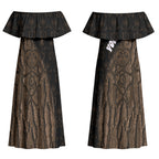 Moriori Kekoru New Zealand Personalised Couples Matching Off Shoulder Maxi Dress and Hawaiian Shirt Kopi Rakau Carving Chatham Islands Map