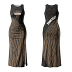 Moriori Kekoru New Zealand Personalised Couples Matching Tank Maxi Dress and Hawaiian Shirt Kopi Rakau Carving Chatham Islands Map