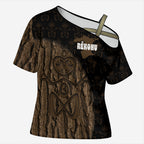 Moriori Kekoru New Zealand Personalised Cross Shoulder Shirt Kopi Rakau Carving Chatham Islands Map