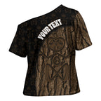 Moriori Kekoru New Zealand Personalised Cross Shoulder Shirt Kopi Rakau Carving Chatham Islands Map