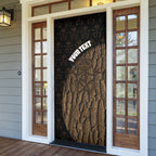 Moriori Kekoru New Zealand Personalised Door Cover Kopi Rakau Carving Chatham Islands Map