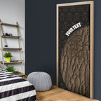 Moriori Kekoru New Zealand Personalised Door Cover Kopi Rakau Carving Chatham Islands Map