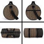Moriori Kekoru New Zealand Personalised Duffle Bag Kopi Rakau Carving Chatham Islands Map