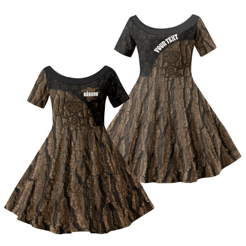 Moriori Kekoru New Zealand Personalised Family Matching Puletasi and Hawaiian Shirt Kopi Rakau Carving Chatham Islands Map