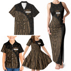 Moriori Kekoru New Zealand Personalised Family Matching Tank Maxi Dress and Hawaiian Shirt Kopi Rakau Carving Chatham Islands Map