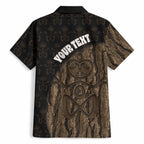 Moriori Kekoru New Zealand Personalised Hawaiian Shirt Kopi Rakau Carving Chatham Islands Map