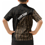 Moriori Kekoru New Zealand Personalised Hawaiian Shirt Kopi Rakau Carving Chatham Islands Map