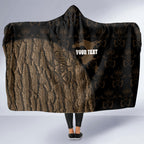 Moriori Kekoru New Zealand Personalised Hooded Blanket Kopi Rakau Carving Chatham Islands Map